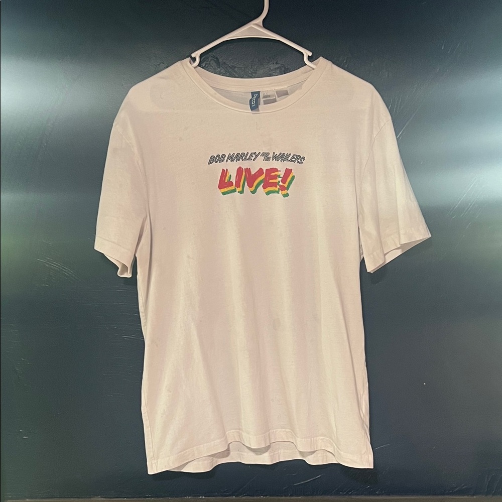 Divided White Bob Marley Live Graphic Tee